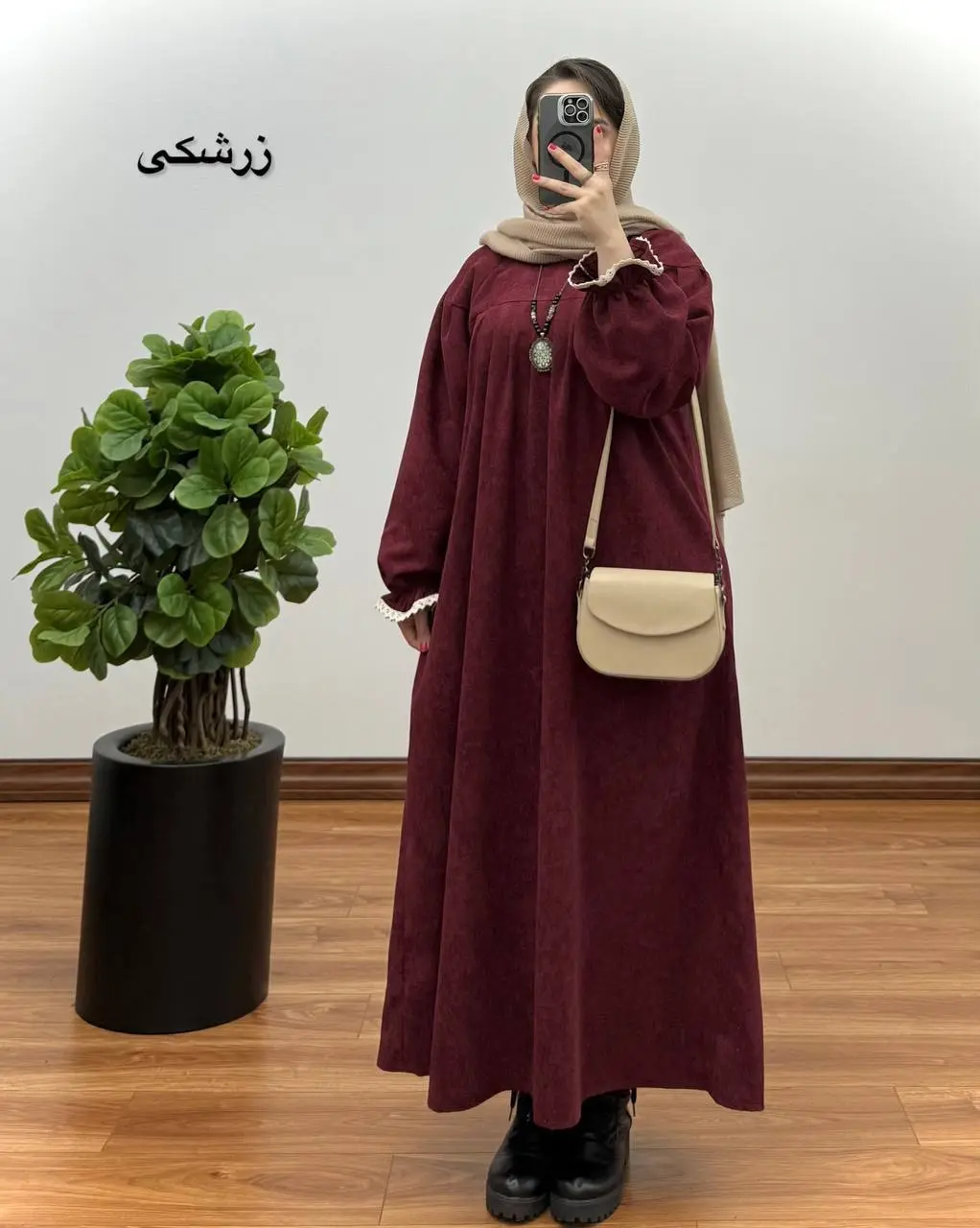 مانتو آیناز ( با پارچه کبریتی ) ۲